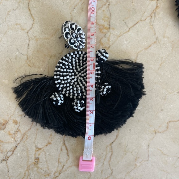 Tassel Fringe Earrings - Picture 3 of 8